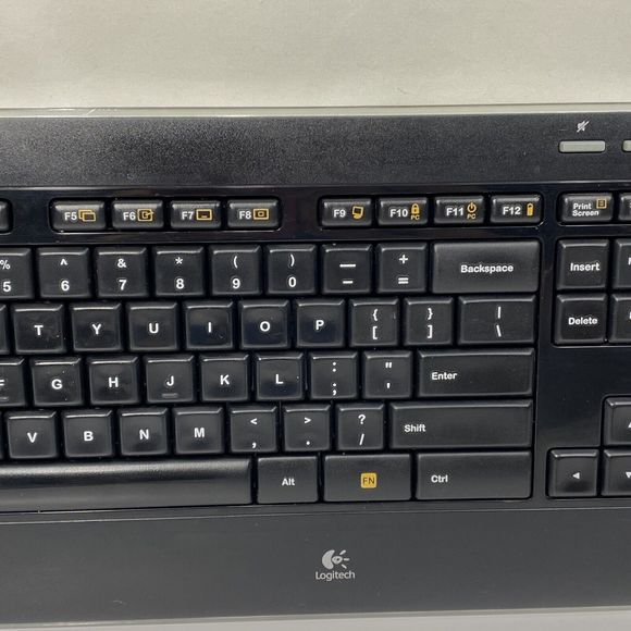 Logitech K520 Wireless Keyboard With Unifying USB Receiver Dongle. Tested Works - Picture 4 of 8
